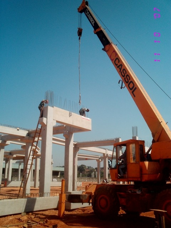 Empresa para Estrutura Pré Fabricada com Estaca Quadrada Cajamar - Estrutura de Concreto Pré-fabricada