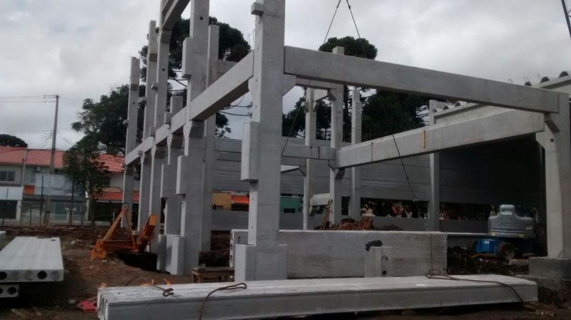 Onde Encontro Estrutura Pré Fabricada com Laje Alveolar São Paulo - Estrutura Pré Fabricada para Galpão